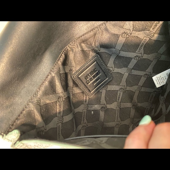 Opening Ceremony large clutch in gray tones with silver hand clasp barely used - Picture 3 of 9